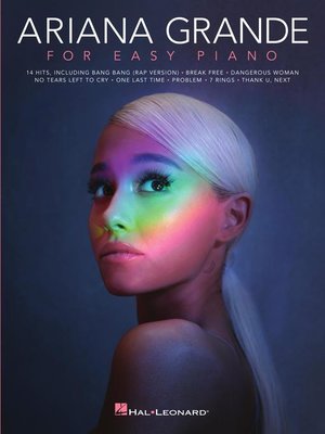 cover image of Ariana Grande for Easy Piano Songbook